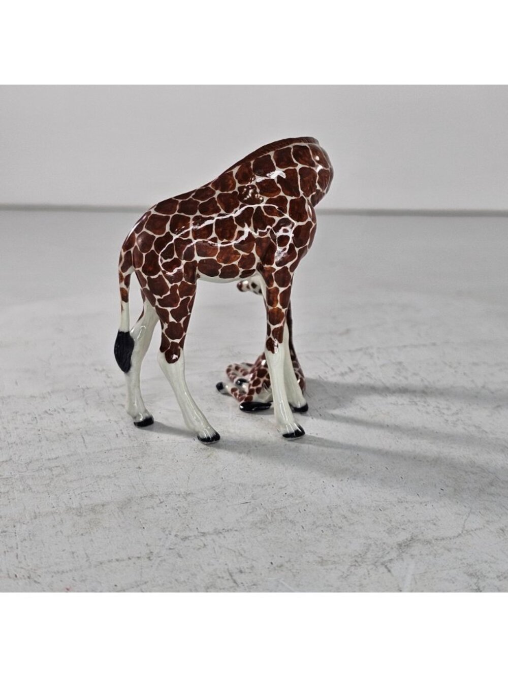 Northern Rose Porcelain Giraffe With Baby Miniature Figurine Little Critterz - Picture 5 of 8